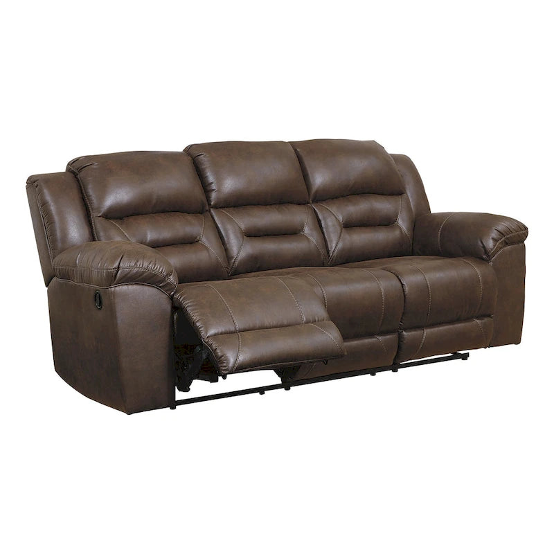 Canapé inclinable contemporain Stoneland Chocolat