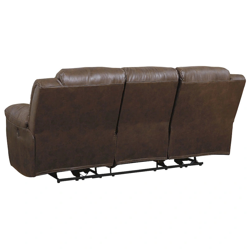 Canapé inclinable contemporain Stoneland Chocolat