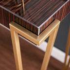 Console Berclair en verre marron contemporaine