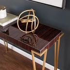 Console Berclair en verre marron contemporaine