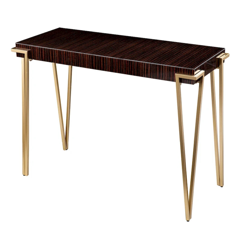 Console Berclair en verre marron contemporaine