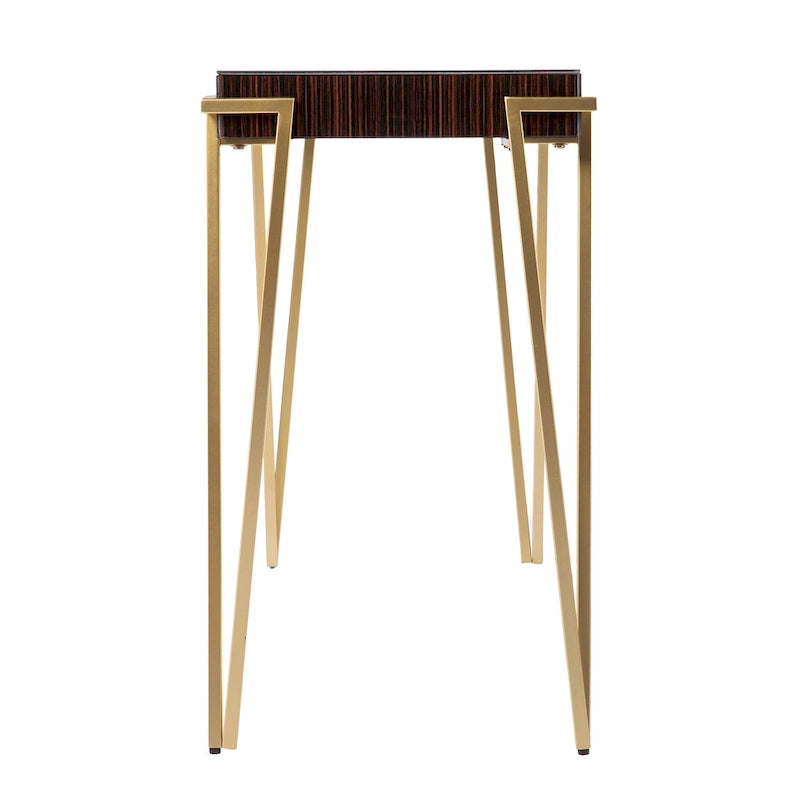Console Berclair en verre marron contemporaine