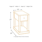 Table d'appoint contemporaine Breegin multi-usage - 13L x 22P x 23H