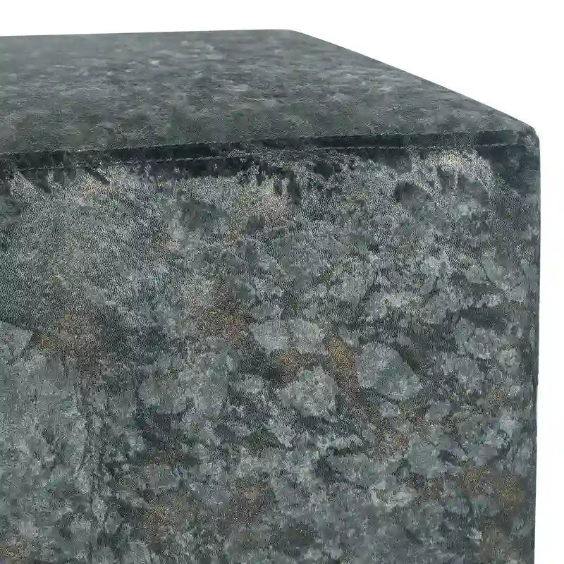 Tabouret carré ottoman rembourré en tissu repose-pieds