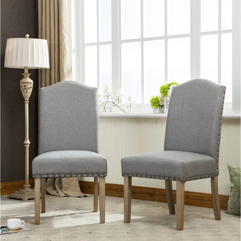 Chaises Parson rembourrées en bois massif Mod Urban (paquet de 2)