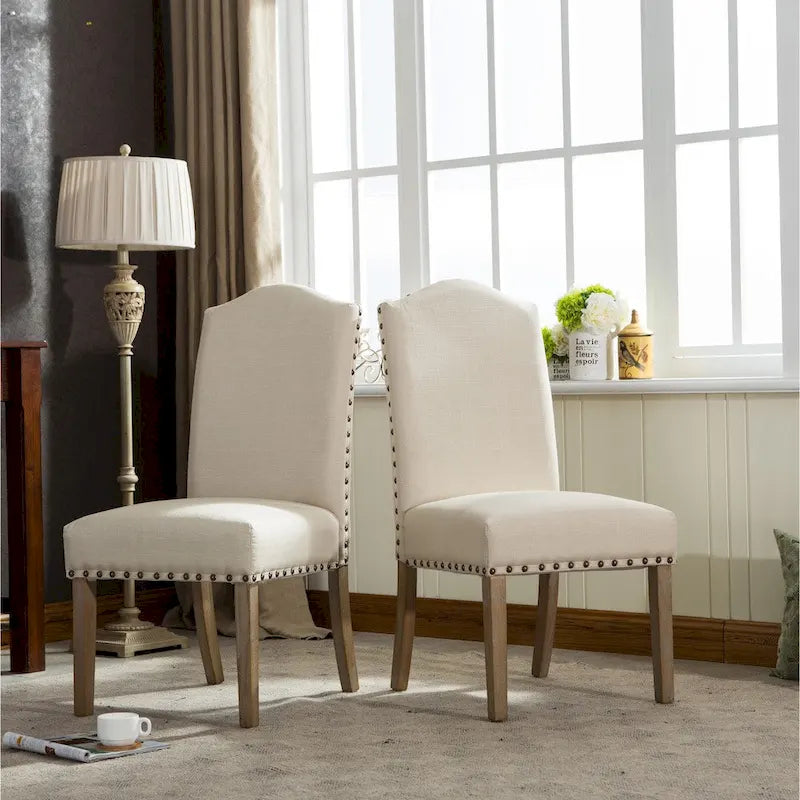 Chaises Parson rembourrées en bois massif Mod Urban (paquet de 2)