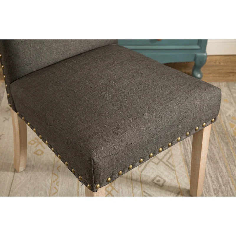 Chaises Parson rembourrées en bois massif Mod Urban (paquet de 2)