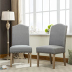 Chaises Parson rembourrées en bois massif Mod Urban (paquet de 2)