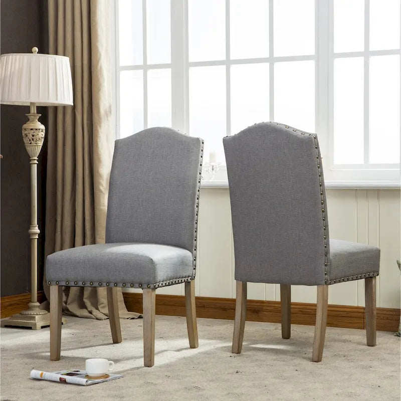 Chaises Parson rembourrées en bois massif Mod Urban (paquet de 2)