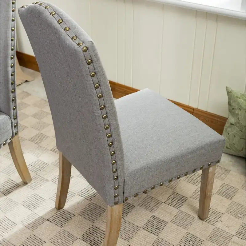 Chaises Parson rembourrées en bois massif Mod Urban (paquet de 2)