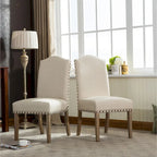 Chaises Parson rembourrées en bois massif Mod Urban (paquet de 2)