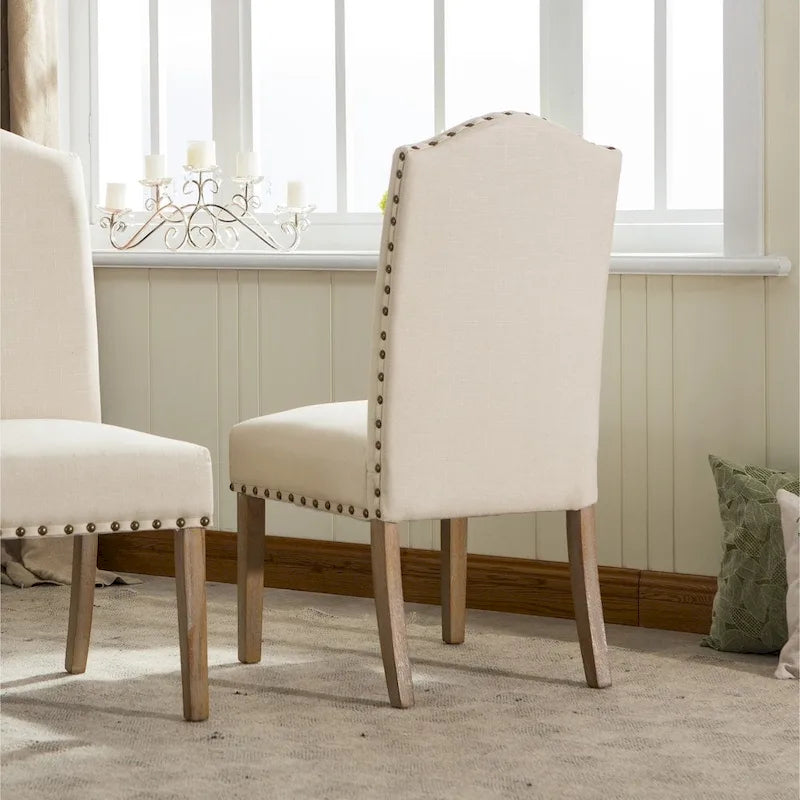 Chaises Parson rembourrées en bois massif Mod Urban (paquet de 2)