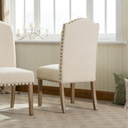 Chaises Parson rembourrées en bois massif Mod Urban (paquet de 2)