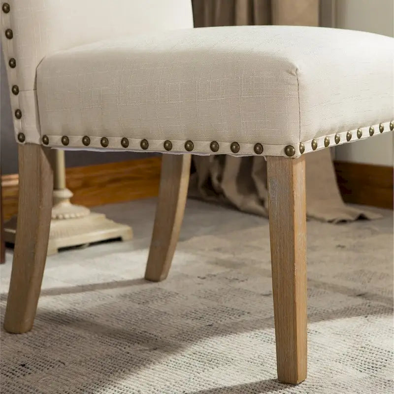 Chaises Parson rembourrées en bois massif Mod Urban (paquet de 2)
