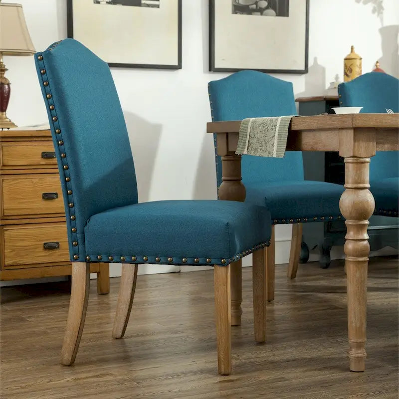 Chaises Parson rembourrées en bois massif Mod Urban (paquet de 2)