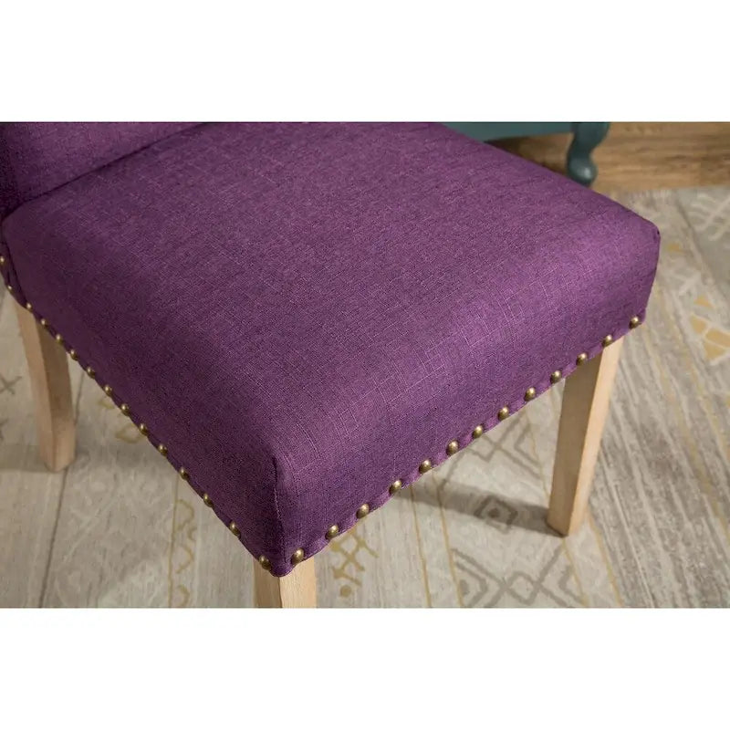 Chaises Parson rembourrées en bois massif Mod Urban (paquet de 2)