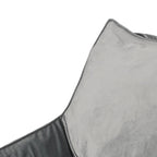 Pouf géant en velours Loubar avec accoudoirs
