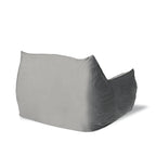 Pouf géant en velours Loubar avec accoudoirs