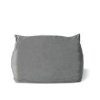 Pouf géant en velours Loubar avec accoudoirs