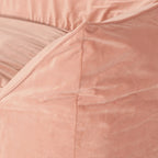 Pouf géant en velours Loubar avec accoudoirs