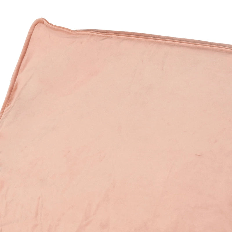 Pouf géant en velours Loubar avec accoudoirs