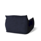 Pouf géant en velours Loubar avec accoudoirs