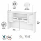 Bureau Fairview 60 W avec huche et rangement