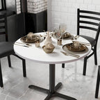Dessus de table rond de 36 po avec dessus laminé réversible