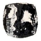 Pouf en fausse fourrure motif vache