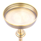 Table d'appoint Glam Martini sur pied ronde de 6 po, Laiton