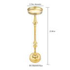 Table d'appoint Glam Martini sur pied ronde de 6 po, Laiton