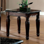 Haia Ensemble de 3 tables basses et tables d'appoint traditionnelles en bois d'espresso