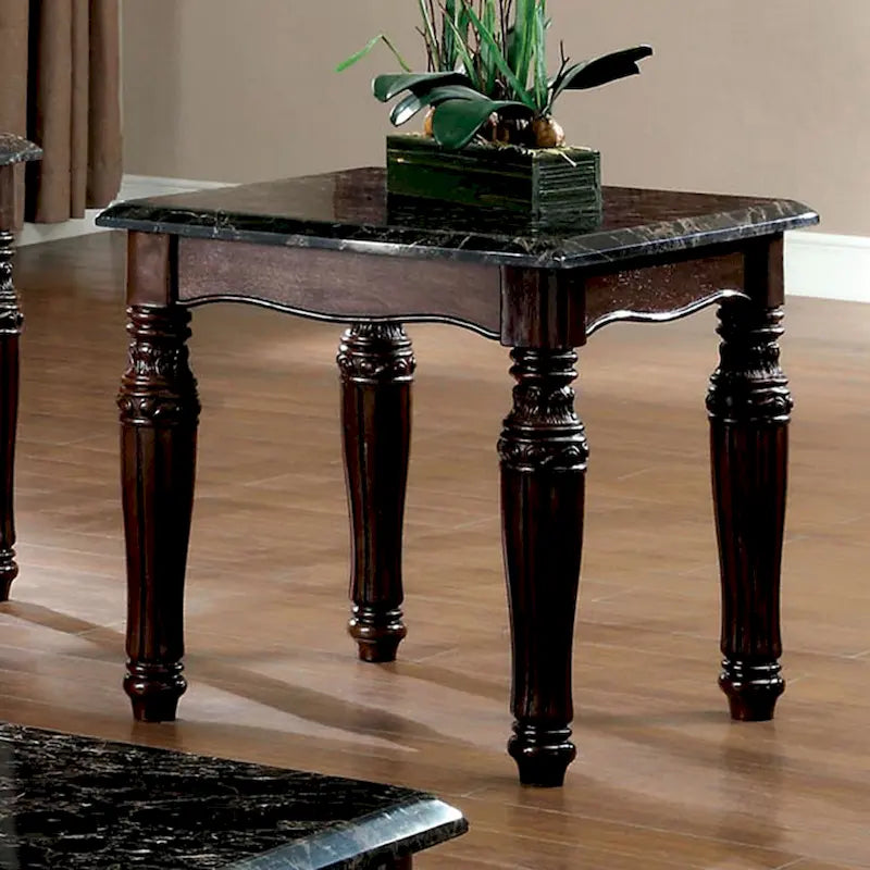 Haia Ensemble de 3 tables basses et tables d'appoint traditionnelles en bois d'espresso