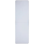 Table pliante réglable en plastique blanc granit de 30" l x 96" L avec poignée de transport
