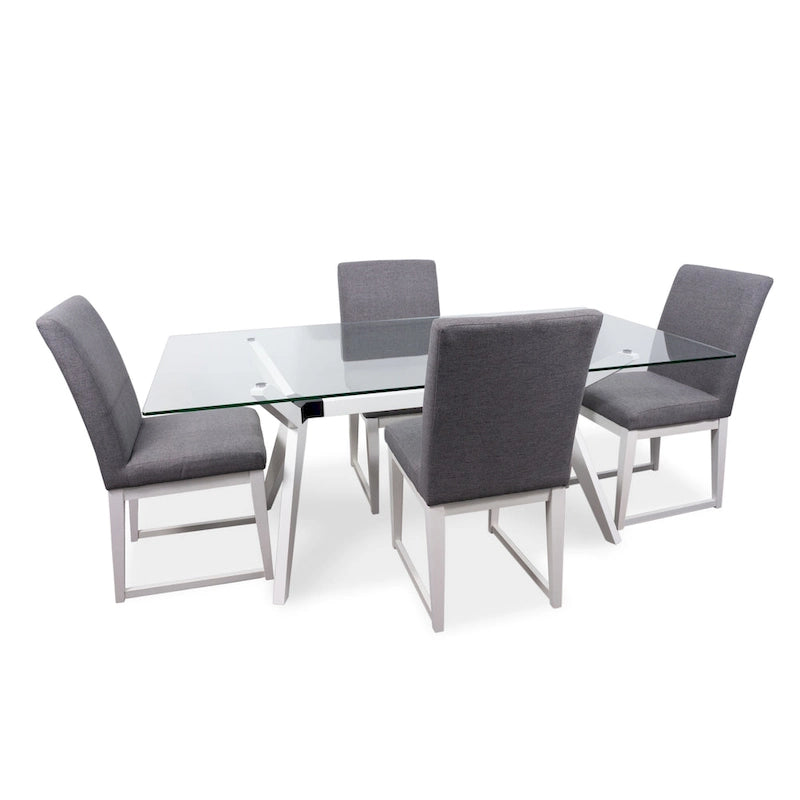 Table à manger en verre Waldorf Modern