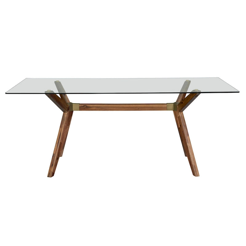 Table à manger en verre Waldorf Modern