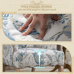 Fauteuils de lecture individuels de style français campagnard en tissu avec oreiller