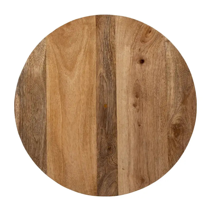 Table d'appoint sablier en bois de manguier - 16 x 16 x 19