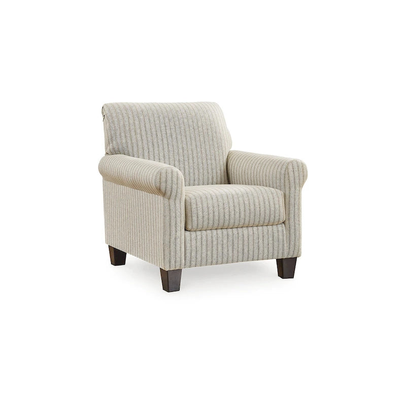 Fauteuil d'appoint Valerani marron/beige – 36 larg. x 36 prof. x 36 haut.