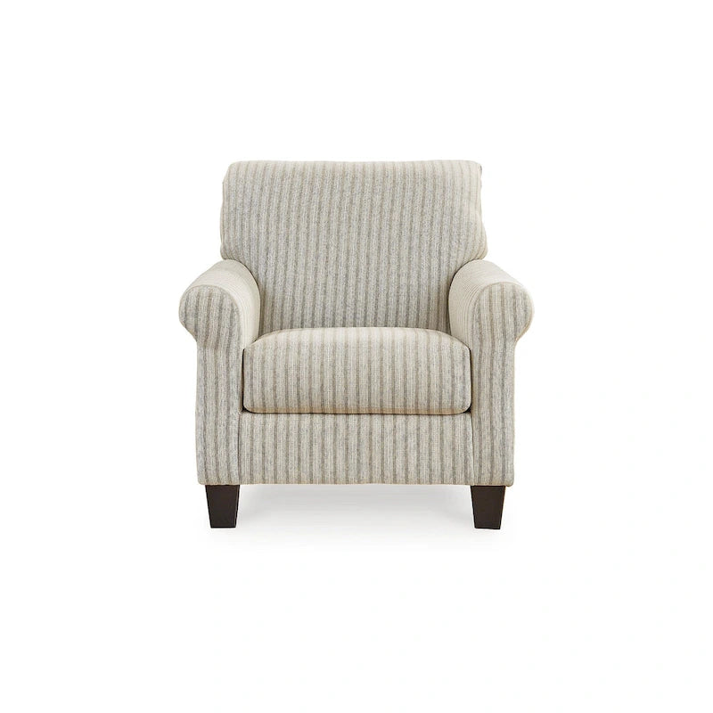 Fauteuil d'appoint Valerani marron/beige – 36 larg. x 36 prof. x 36 haut.