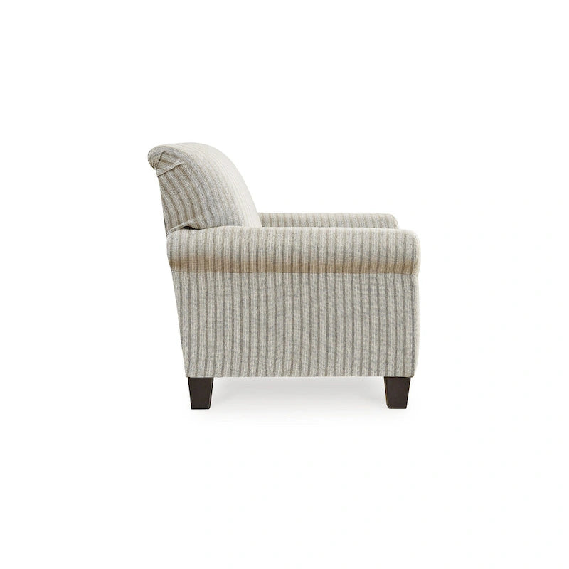 Fauteuil d'appoint Valerani marron/beige – 36 larg. x 36 prof. x 36 haut.