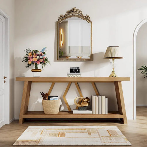 Table console de canapé de 180 cm avec rangement pour entrée et salon
