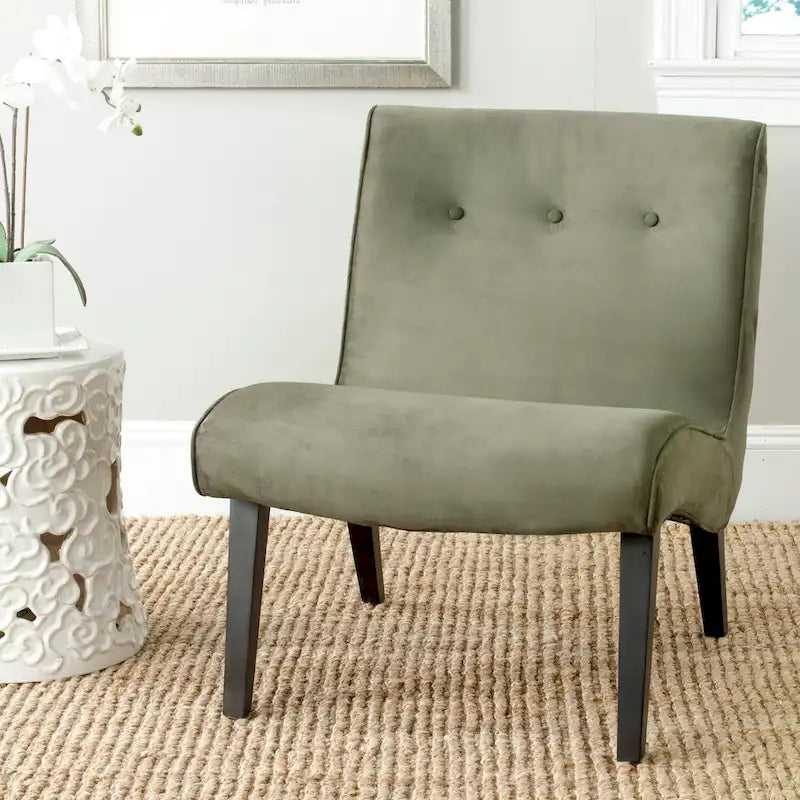  Sibille Mid-Century Forest Green Chair - 25.2 x 29.9 x 30.7 - 25Wx30Dx31H