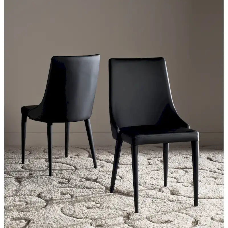 Chaise de salle à manger blanche Socorro style moderne milieu de siècle - 23,6 x 19,6 x 35,5