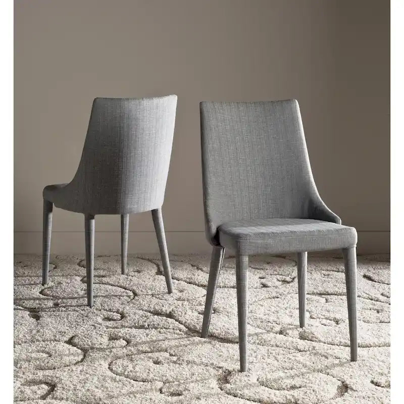 Chaise de salle à manger blanche Socorro style moderne milieu de siècle - 23,6 x 19,6 x 35,5