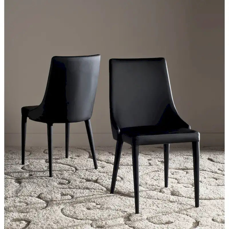 Chaise de salle à manger blanche Socorro style moderne milieu de siècle - 23,6 x 19,6 x 35,5