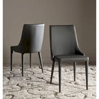 Chaise de salle à manger blanche Socorro style moderne milieu de siècle - 23,6 x 19,6 x 35,5