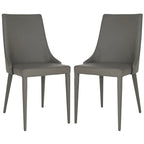 Chaise de salle à manger blanche Socorro style moderne milieu de siècle - 23,6 x 19,6 x 35,5
