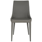 Chaise de salle à manger blanche Socorro style moderne milieu de siècle - 23,6 x 19,6 x 35,5