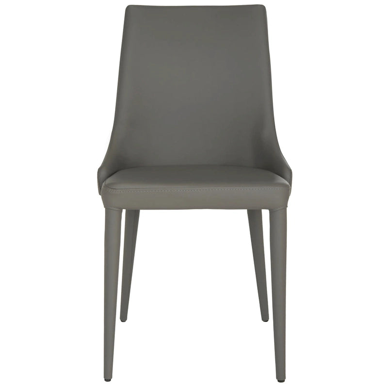 Chaise de salle à manger blanche Socorro style moderne milieu de siècle - 23,6 x 19,6 x 35,5